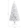 vidaXL Albero Natale Preilluminato Bianco 150 cm in Fibra Ottica