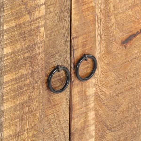 vidaXL Credenza 60x30x76 cm in Legno di Mango Grezzo