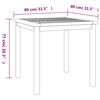 vidaXL Set da Pranzo per Giardino 3 pz in Legno Massello di Teak