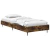 vidaXL Struttura del letto Rovere Fumo 80 x 200 cm