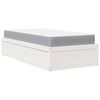 vidaXL Letto con Materasso Bianco 90x200 cm in Legno Massello di Pino