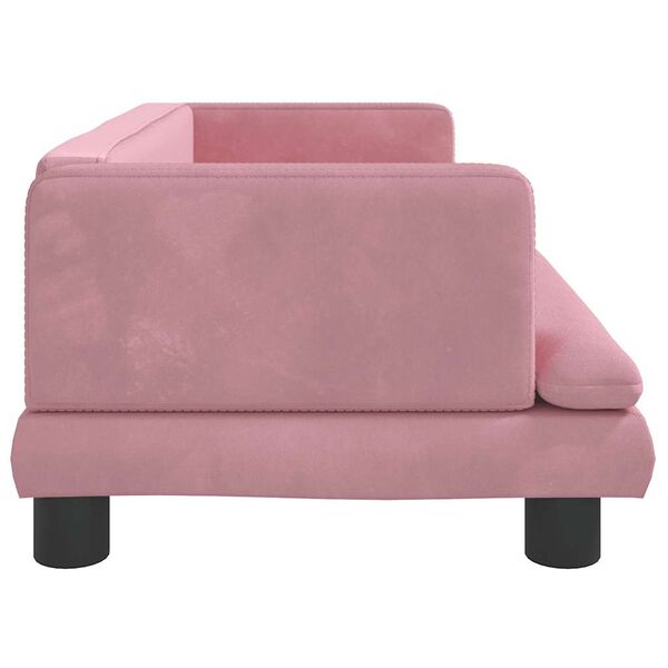 vidaXL Divano per Bambini Rosa 80x45x30 cm in Velluto