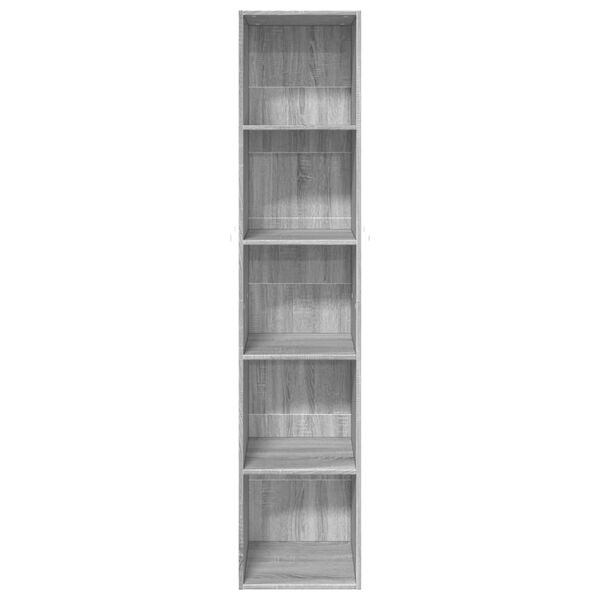 vidaXL Libreria Grigio Sonoma 40x30x189 cm in Legno Multistrato