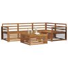 vidaXL Set di divani da esterno 5 pcs Naturale
