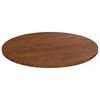 vidaXL Piano Tavolo Rotondo Marrone Scuro &Oslash;50x1,5 cm Rovere Trattato