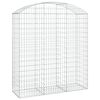 vidaXL Cesto Gabbione ad Arco 150x50x160/180 cm in Ferro Zincato
