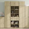 vidaXL Credenza Rovere Sonoma 70x42,5x185 cm in Legno Multistrato
