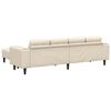 vidaXL Divano Crema 250 x 188 x 76 cm Tessuto in Cords