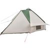 vidaXL Tenda Teepee con tetto Verde e Bianco 490 x 410 x 210 cm
