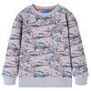 vidaXL Felpa per Bambini Grigio M&eacute;lange 140