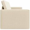 vidaXL Divano letto 200cm Crema Tessuto