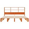 vidaXL Letto Libreria senza Materasso Marrone Cera 180x200 cm Legno