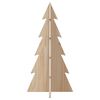 vidaXL Albero di Natale Decorativo in Legno 59,5cm Legno Massello Pino
