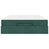 vidaXL Struttura letto con materasso con materasso 2 pcs Verde Velluto