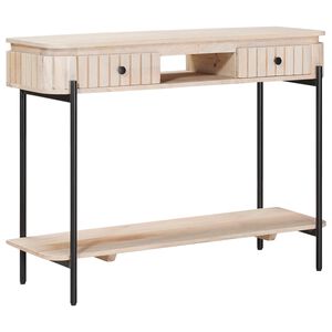 vidaXL Tavolino fatto a mano Bianco 100 x 30 x 76 cm