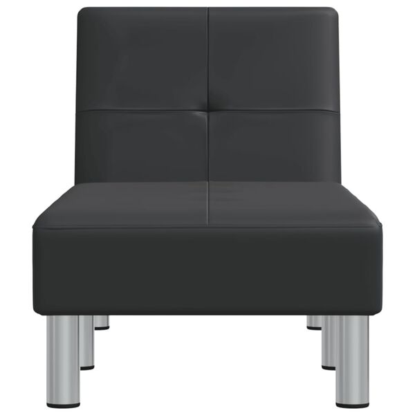 vidaXL Sdraio Nera in Similpelle