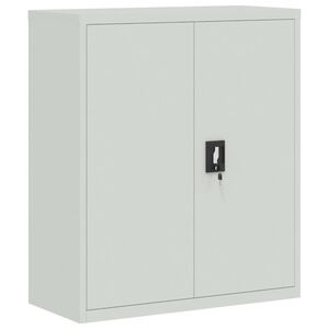 vidaXL Armadio Classificatore Grigio Chiaro 90x40x105 cm in Acciaio