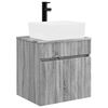 vidaXL Mobile lavabo da parete Sonoma grigio 49 x 41 x 63 cm