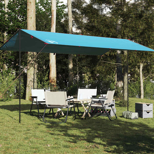vidaXL Telone da Campeggio Blu 500x294 cm Impermeabile