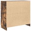 vidaXL Credenza Rovere Fumo 80x35x76 cm in Legno Multistrato