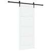 vidaXL Porta scorrevole ORKDAL Bianco 83 x 202 cm Pino massello