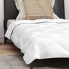 vidaXL Duvet Estivo con cuscino 2 pcs Bianco Microfibra