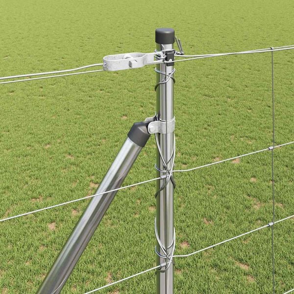 vidaXL Palo della recinzione Zincato 25 x 1,6 m Acciaio