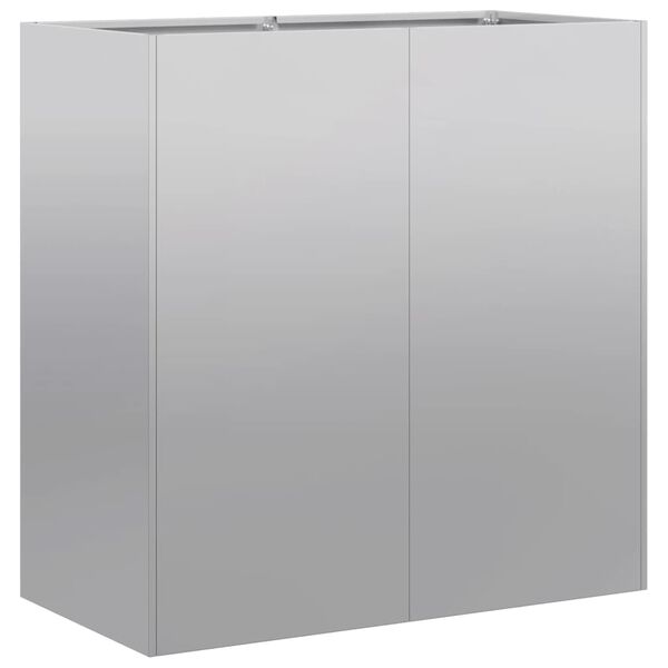 vidaXL Fioriera 80x40x80 cm in Acciaio Zincato