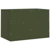 vidaXL Mobili TV 2 pz Verde Oliva 67x39x44 cm in Acciaio