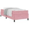 vidaXL Struttura del letto Rosa 100 x 200 cm Tessuto