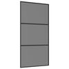 vidaXL Porta scorrevole 102 x 205 cm Vetro Temperato e Alluminio
