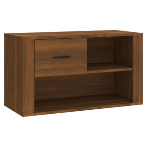 vidaXL Scarpiera Rovere Marrone 80x35x45 cm in Legno Multistrato