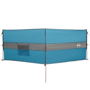 vidaXL Frangivento da Campeggio Blu 344x120 cm Impermeabile
