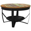 vidaXL Tavolino da Salotto Ø68x43 cm in Legno Massello di Recupero