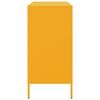 vidaXL Credenza Giallo Senape 68x39x79 cm in Acciaio