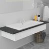 vidaXL Lavabo da Incasso 91x39,5x18,5 cm in Ceramica Bianco