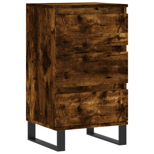 vidaXL Credenza Rovere Fumo 40x35x70 cm in Legno Multistrato
