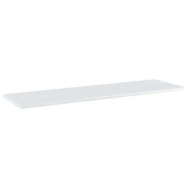 vidaXL Ripiani per Libreria 4pz Bianco Lucido 100x30x1,5cm Multistrato