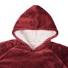 vidaXL Felpa coperta Rosso Bordeaux xl Pile e Flanella