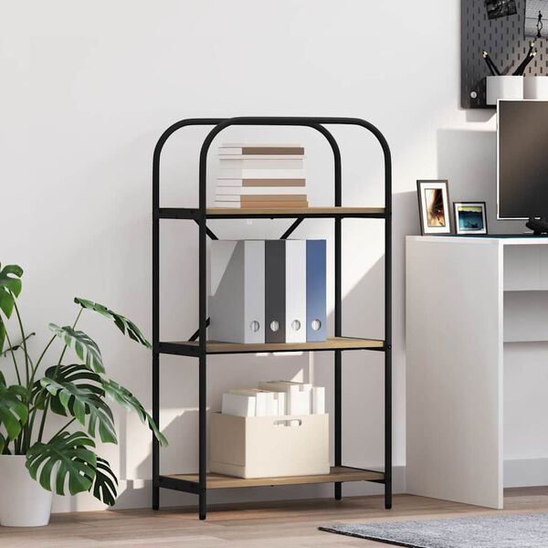 vidaXL Libreria Rovere artigianale 60 x 30 x 109 cm Legno multistrato