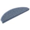 vidaXL Tappeti Autoadesivi per Scale Aspetto Sisal 30pz 65x21x4 cm Blu