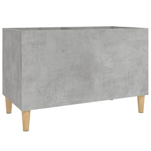 vidaXL Mobile Porta Dischi Grigio Cemento 74,5x38x48 Legno Multistrato
