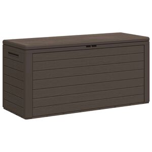vidaXL Baule da Giardino Marrone 116x44x55 cm