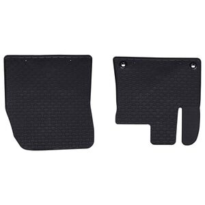 vidaXL Tappetino per Auto 2 pcs Nero Gomma