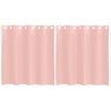 vidaXL Tende in Voile con Occhielli 2 pz Rosa 140x140 cm