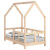 vidaXL Giroletto per Bambini 70x140 cm in Legno Massello di Pino