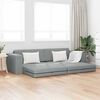 vidaXL Divano letto Grigio chiaro 245 x 78 x 77 cm Velluto
