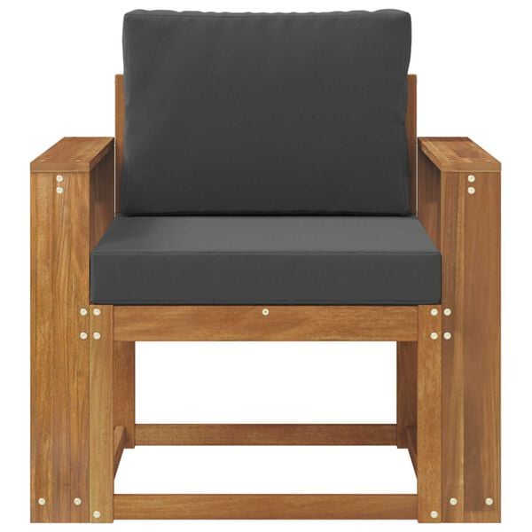 vidaXL Divano da esterno Legno di Acacia Massello e Poliestere