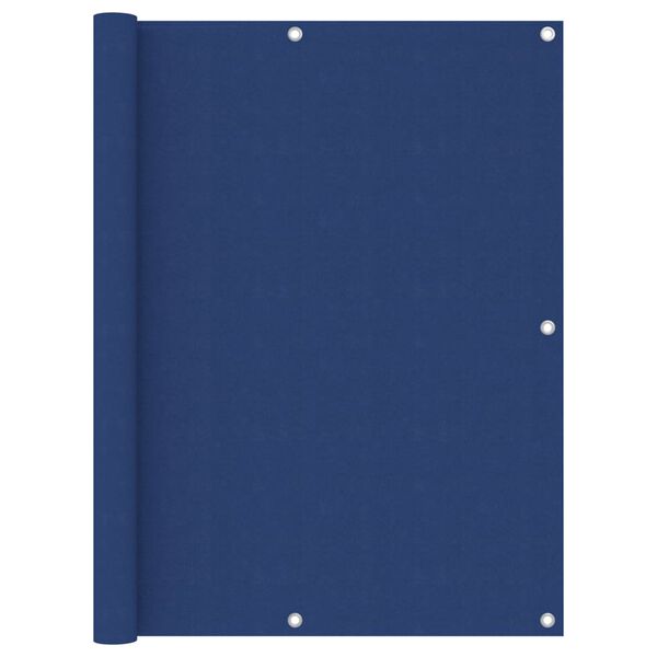 vidaXL Paravento Balcone Blu 120x400 cm Tessuto Oxford
