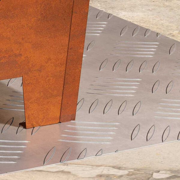 vidaXL Gradini per Scale 2 pcs Argento 50 x 40 cm Alluminio